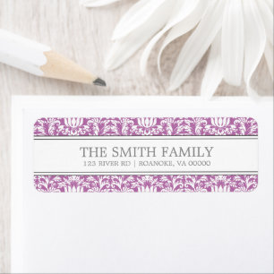 Orchid Damask Pattern