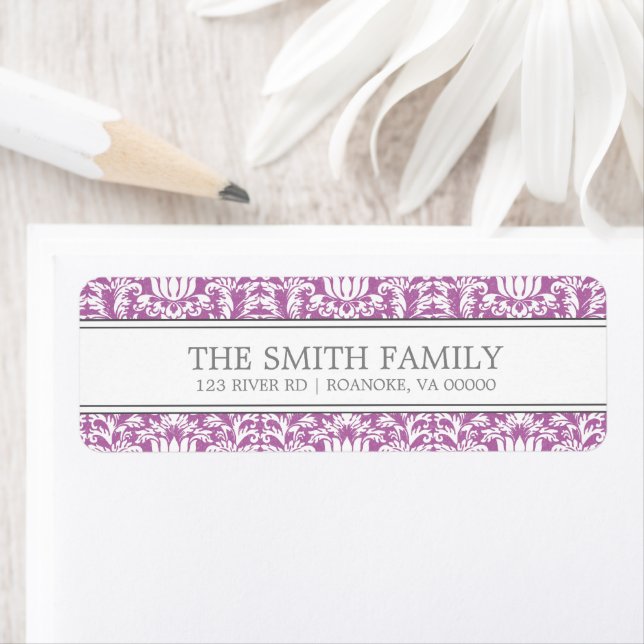 Orchid Damask Pattern (Insitu)