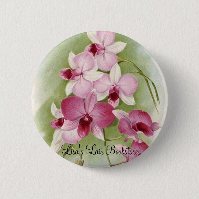 Orchid - DendrobiumPhalaenopsis 6 Cm Round Badge (Front)