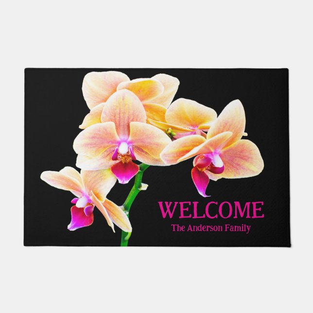 Orchid Door Mat (Front)