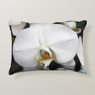 Orchid Emerging from Water Accent Pillow