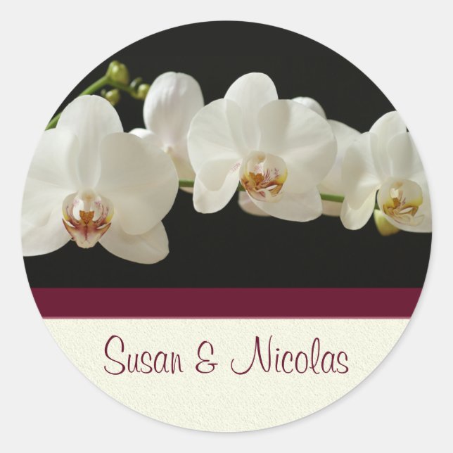Orchid Envelope Seal - Personalised (Front)