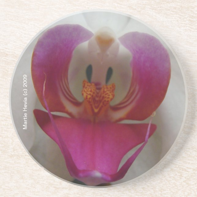 Orchid Face - Coaster (Front)
