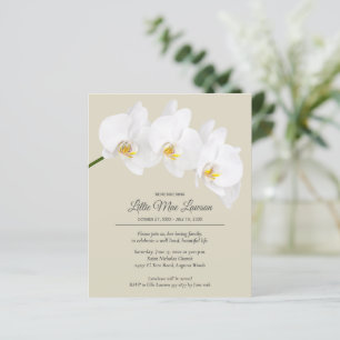 Orchid Floral Remembrance Celebration Invitation