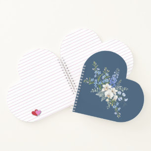 Orchid Flower Bouquet, Watercolor Floral Notebook