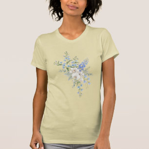 Orchid Flower Bouquet, Watercolor Floral T-Shirt