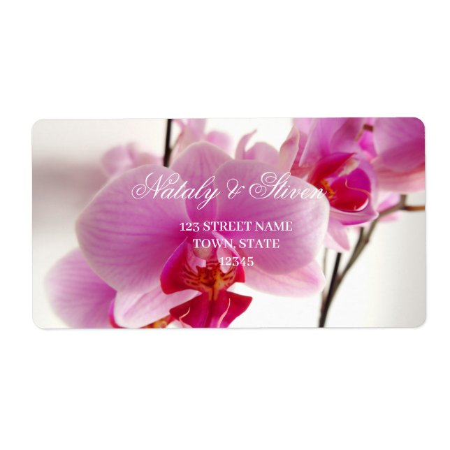  Orchid flower  Label (Front)