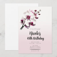 Orchid Flower Pink & White Birthday Party