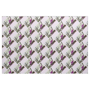 Orchid flowers fashion fabric