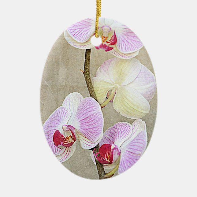Orchid Flowers Ornament (Front)