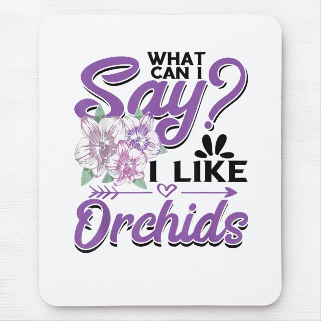 Orchid Gardening Mouse Pad (Front)