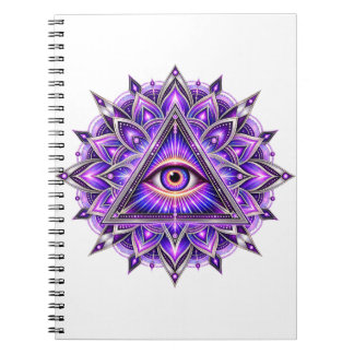 Orchid Geometry Eye Notebook