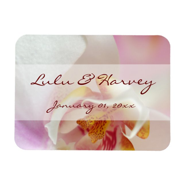 Orchid Heart Magnet (Horizontal)