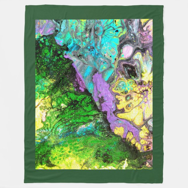 Orchid in blooms #3 fleece blanket (Front)