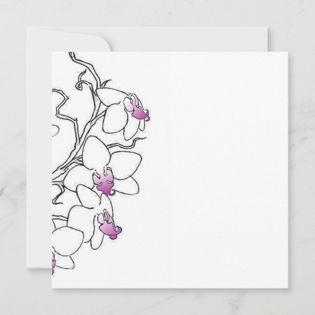 Orchid Invitation (Front)