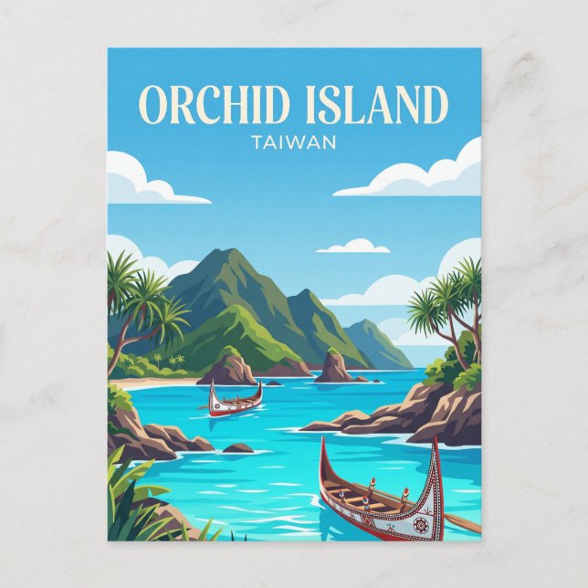 Orchid Island Taiwan Postcard (Front)