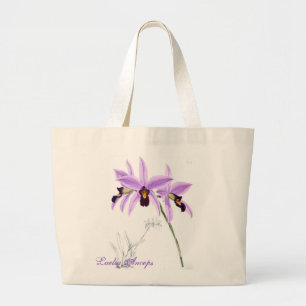 Orchid Laelia Anceps Large Tote Bag