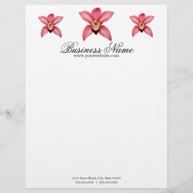 Orchid Letterhead Design (Front)
