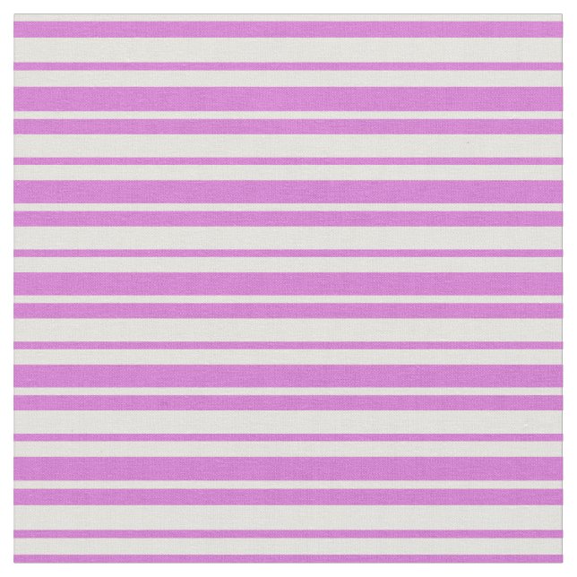 Orchid & Light Yellow Stripes Fabric (Close Up)