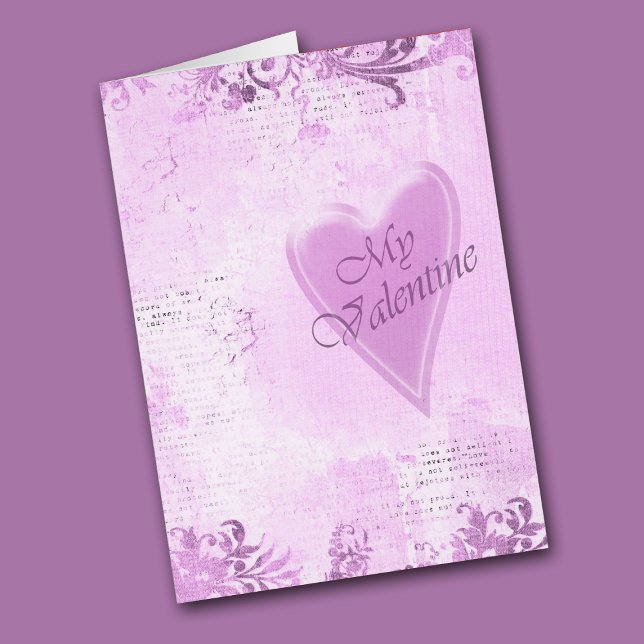 Orchid Love Letter Sweetheart Valentine Card (Creator Uploaded)