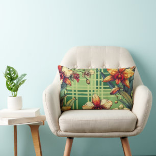 Orchid  lumbar cushion