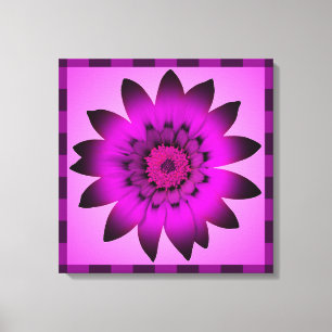 Orchid Magenta Flower artwork - Wrapped canvas