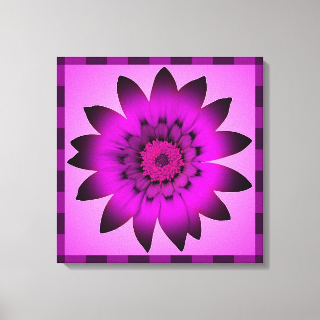Orchid Magenta Flower artwork - Wrapped canvas (Front)