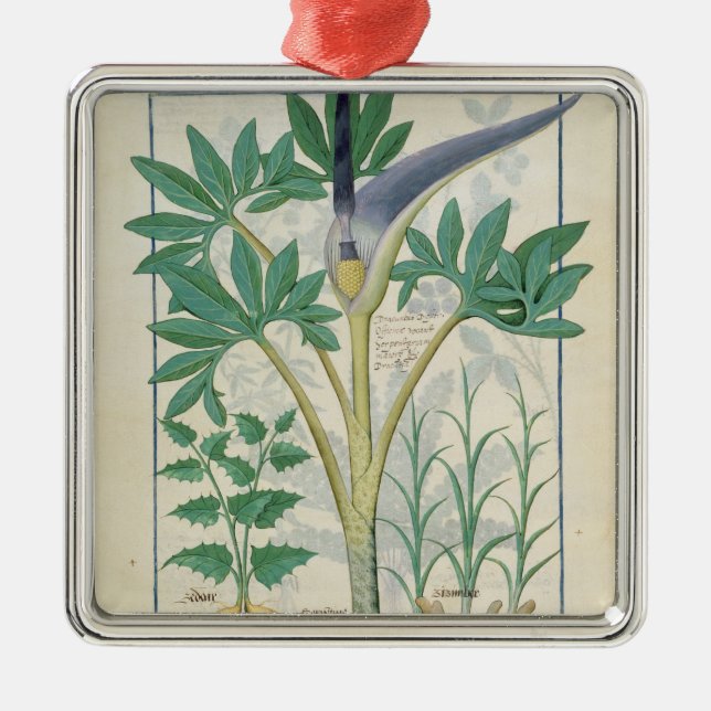 Orchid Metal Tree Decoration (Front)