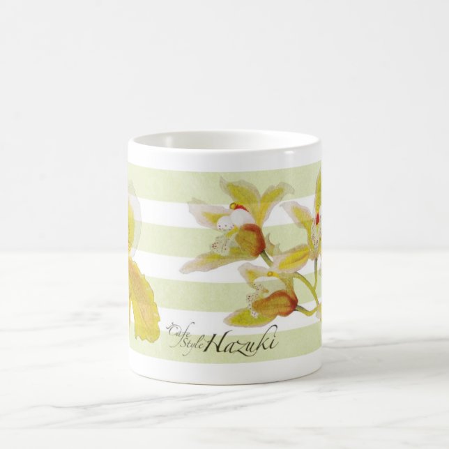 orchid mug with cafe hazuki logo2 (Center)