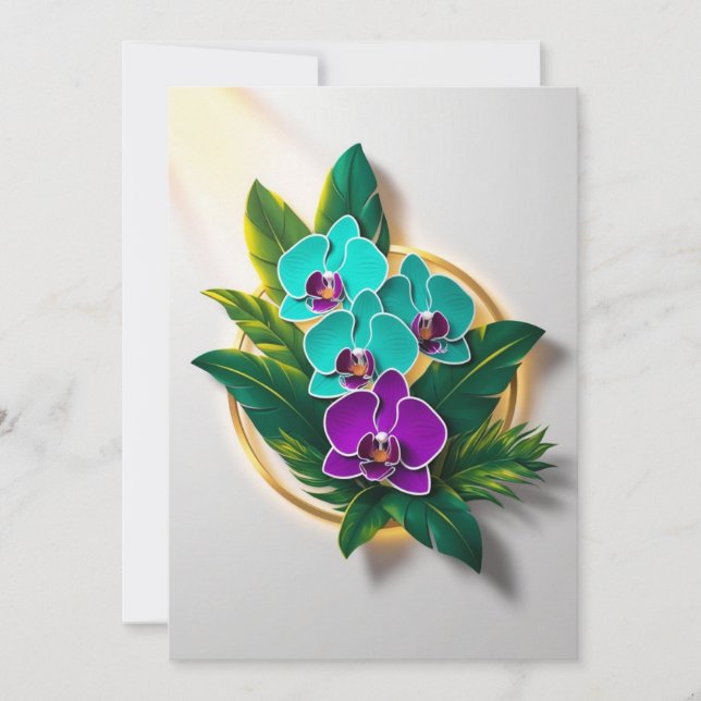 Orchid Nights at New York Botanical Garden   Invitation (Front)