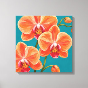 orchid painting canvas print