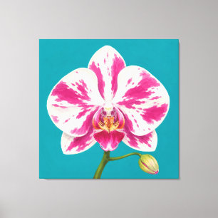 orchid painting canvas print