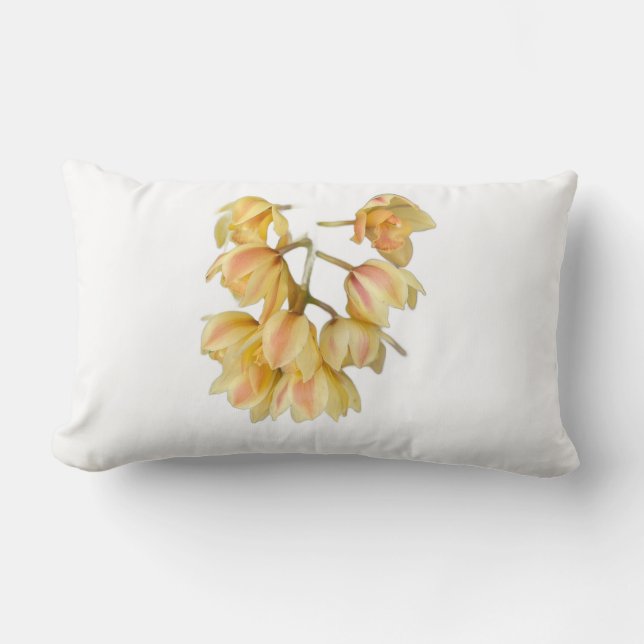  Orchid Pattern Pillo Lumbar Cushion (Front)
