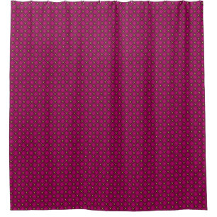 Orchid Pink and Gold Shower Curtain