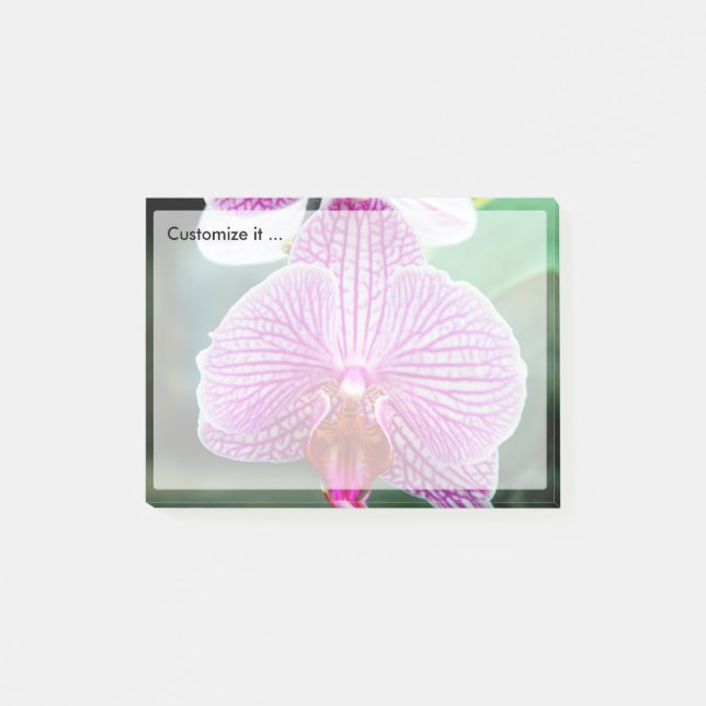Orchid Pink Asian Flower Post-it Notes (Front)