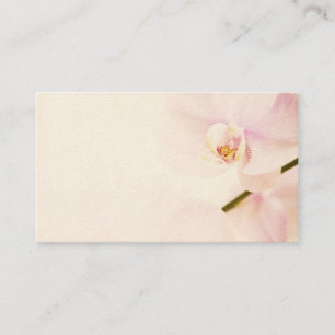 Orchid - Pink High Key Flower - Floral Template Business Card