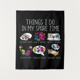 Orchid Plant Lover Houseplant Florist Gardening Tapestry