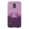 Orchid Polka Dot Monogram Samsung Galaxy S45 Case