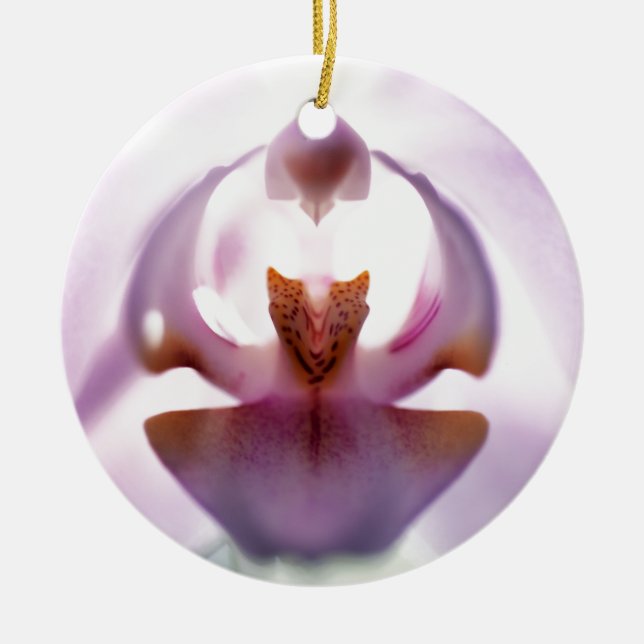 Orchid Print Ornament (Front)