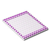 Orchid Purple Chevron White Notepad (Angled)