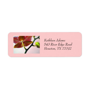 Orchid return address label