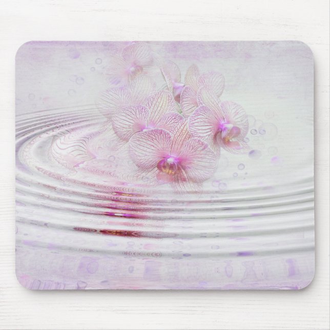Orchid Ripples Mouse Pad (Front)