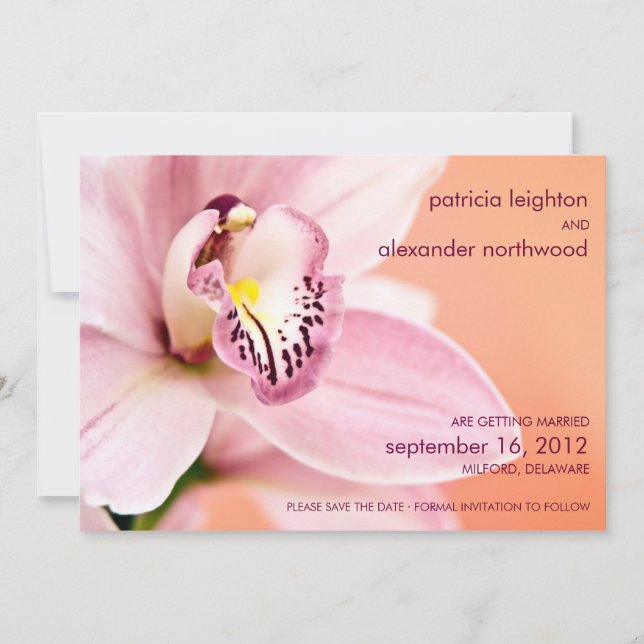 Orchid • Save the Date Announcement (Front)