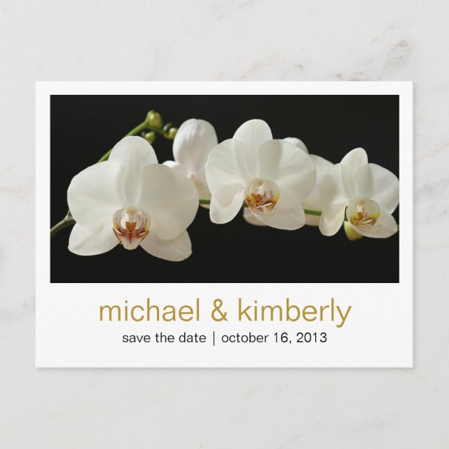 Orchid | Save the Date Announcement Postcard (Front)