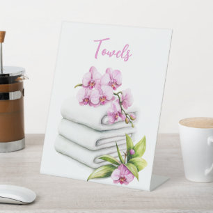 Orchid Spa Resort   Towels Pedestal Sign