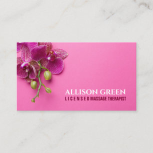 Orchid SPA Salon Aromatherapy Massage Therapist  Business Card