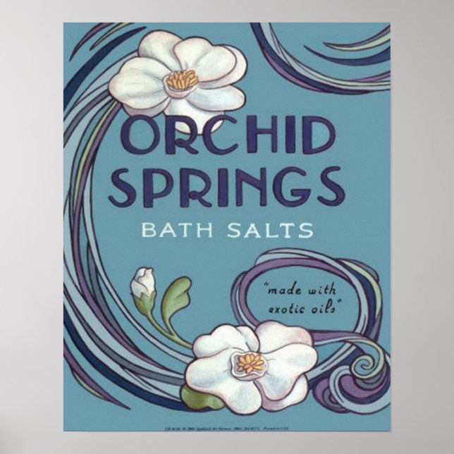 Orchid Springs Bath Salts Poster (Front)