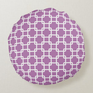 Orchid Square Link Round Pillows