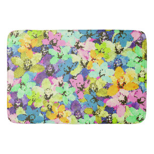 Orchid Stain Glass Effect, Memory Foam Bathmat
