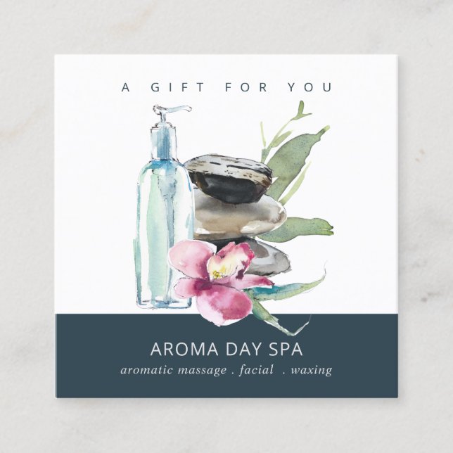 ORCHID STONE SPA MASSAGE THERAPY GIFT CERTIFICATE (Front)